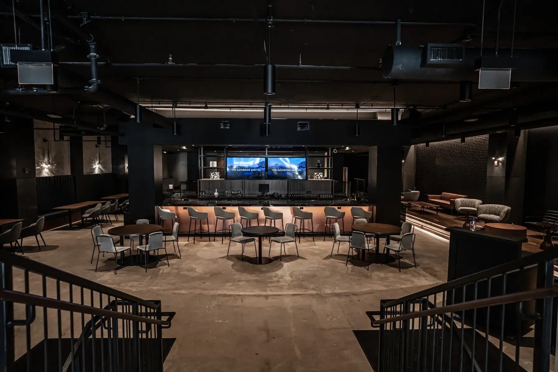 The H bar and dining room at The Gathering Spot in Washington, DC